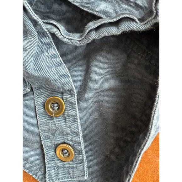 Kids short navy overalls bird duck turkey thanksgiving  Holliday 3t - Picture 6 of 6